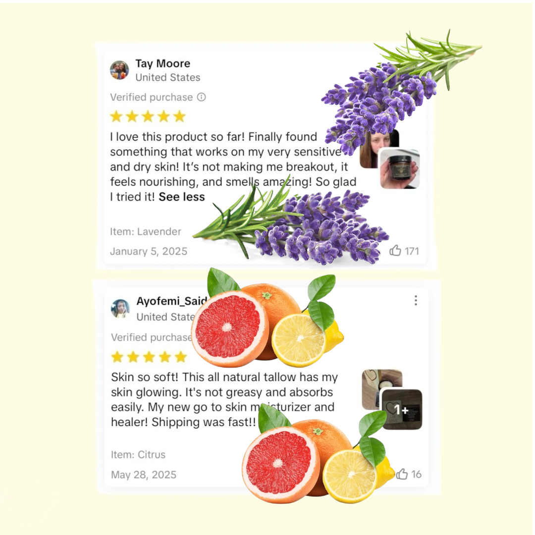 Better nurture Organic Beef Tallow Balm, crafted with care (2oz)